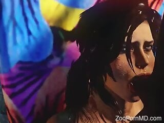 Astounding 3D zoo porn featuring horny slut